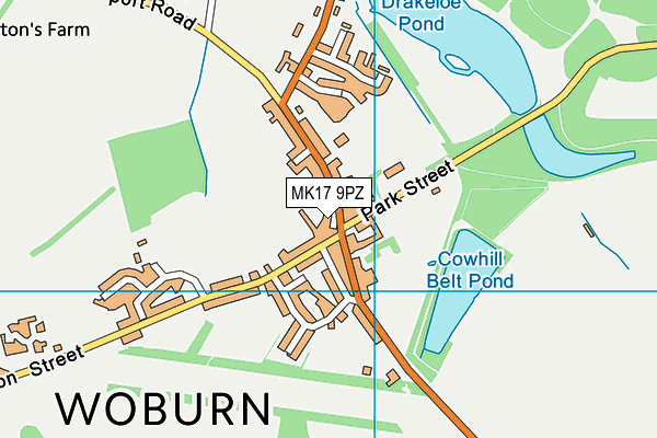MK17 9PZ map - OS VectorMap District (Ordnance Survey) MK17 9PZ map - OS VectorMap District (Ordnance Survey)