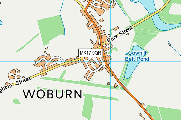 MK17 9QR map - OS VectorMap District (Ordnance Survey)