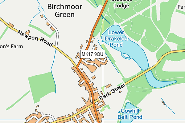 MK17 9QU map - OS VectorMap District (Ordnance Survey) MK17 9QU map - OS VectorMap District (Ordnance Survey)