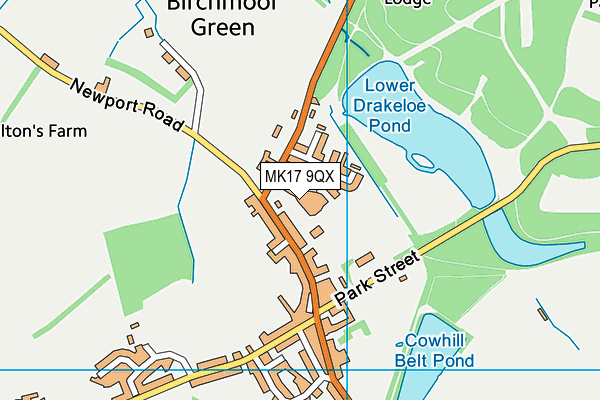 MK17 9QX map - OS VectorMap District (Ordnance Survey) MK17 9QX map - OS VectorMap District (Ordnance Survey)
