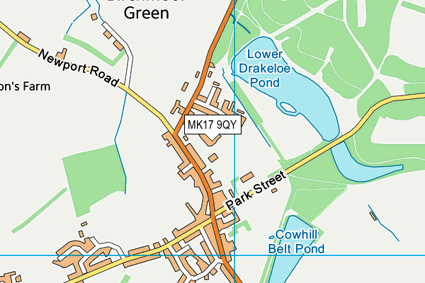 MK17 9QY map - OS VectorMap District (Ordnance Survey) MK17 9QY map - OS VectorMap District (Ordnance Survey)