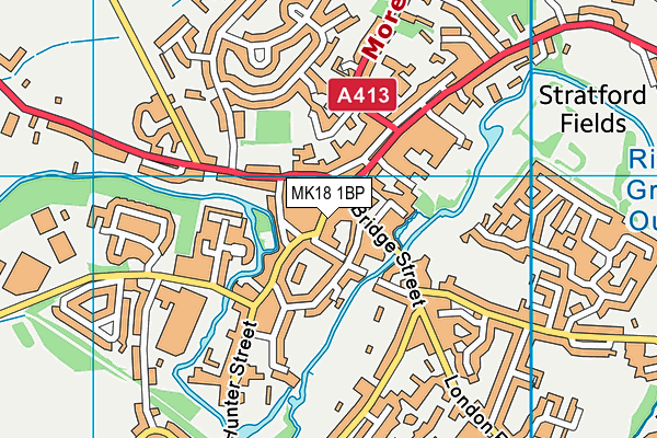 MK18 1BP map - OS VectorMap District (Ordnance Survey) MK18 1BP map - OS VectorMap District (Ordnance Survey)