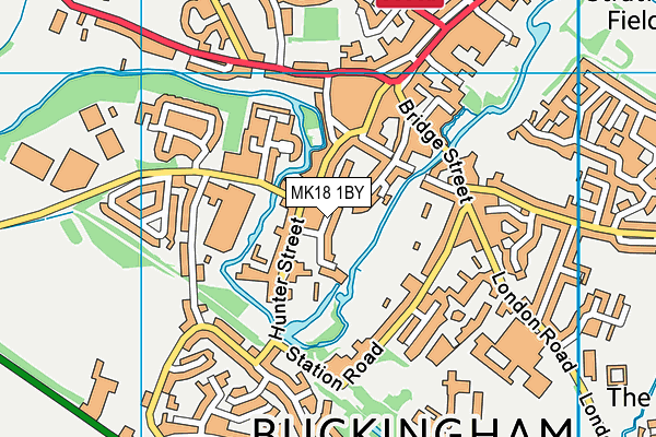 MK18 1BY map - OS VectorMap District (Ordnance Survey) MK18 1BY map - OS VectorMap District (Ordnance Survey)