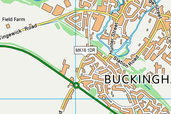 MK18 1DR map - OS VectorMap District (Ordnance Survey) MK18 1DR map - OS VectorMap District (Ordnance Survey)
