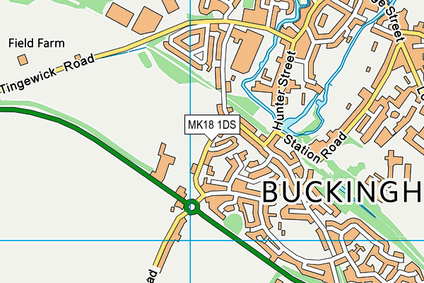 MK18 1DS map - OS VectorMap District (Ordnance Survey) MK18 1DS map - OS VectorMap District (Ordnance Survey)