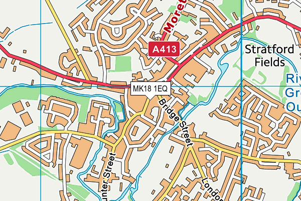 MK18 1EQ map - OS VectorMap District (Ordnance Survey) MK18 1EQ map - OS VectorMap District (Ordnance Survey)