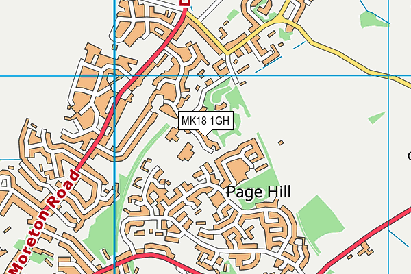 MK18 1GH map - OS VectorMap District (Ordnance Survey) MK18 1GH map - OS VectorMap District (Ordnance Survey)
