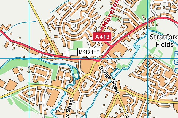 MK18 1HF map - OS VectorMap District (Ordnance Survey) MK18 1HF map - OS VectorMap District (Ordnance Survey)