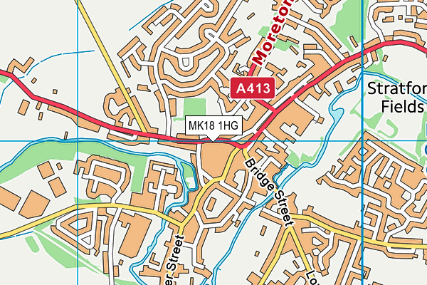 MK18 1HG map - OS VectorMap District (Ordnance Survey) MK18 1HG map - OS VectorMap District (Ordnance Survey)