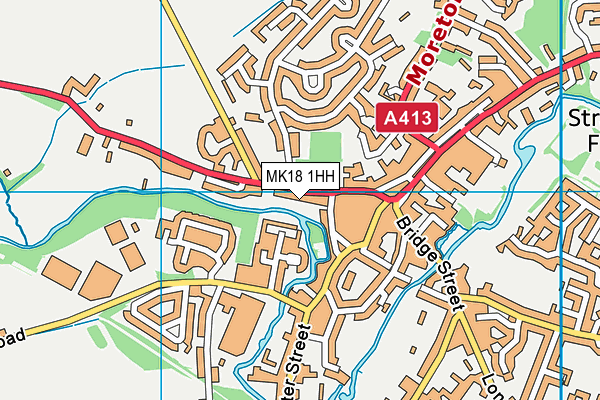 MK18 1HH map - OS VectorMap District (Ordnance Survey) MK18 1HH map - OS VectorMap District (Ordnance Survey)