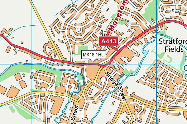 MK18 1HL map - OS VectorMap District (Ordnance Survey) MK18 1HL map - OS VectorMap District (Ordnance Survey)
