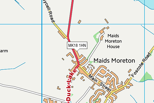 MK18 1HN map - OS VectorMap District (Ordnance Survey) MK18 1HN map - OS VectorMap District (Ordnance Survey)
