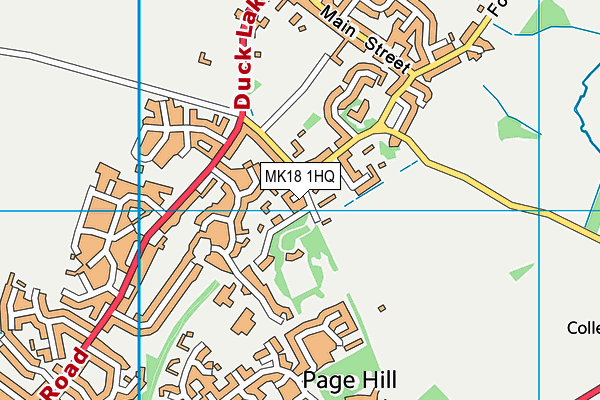 MK18 1HQ map - OS VectorMap District (Ordnance Survey) MK18 1HQ map - OS VectorMap District (Ordnance Survey)