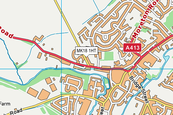 MK18 1HT map - OS VectorMap District (Ordnance Survey) MK18 1HT map - OS VectorMap District (Ordnance Survey)