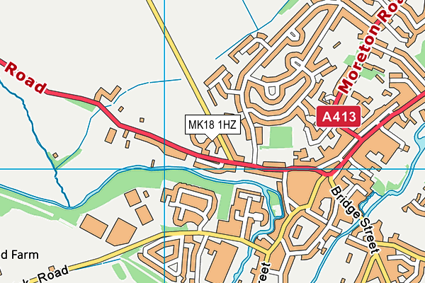 MK18 1HZ map - OS VectorMap District (Ordnance Survey) MK18 1HZ map - OS VectorMap District (Ordnance Survey)
