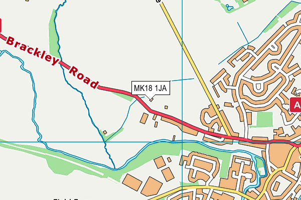 MK18 1JA map - OS VectorMap District (Ordnance Survey) MK18 1JA map - OS VectorMap District (Ordnance Survey)