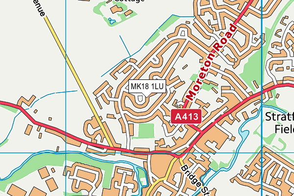 MK18 1LU map - OS VectorMap District (Ordnance Survey) MK18 1LU map - OS VectorMap District (Ordnance Survey)