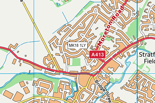 MK18 1LY map - OS VectorMap District (Ordnance Survey) MK18 1LY map - OS VectorMap District (Ordnance Survey)