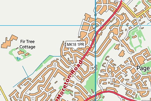 MK18 1PR map - OS VectorMap District (Ordnance Survey) MK18 1PR map - OS VectorMap District (Ordnance Survey)