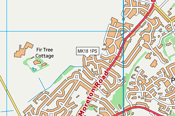 MK18 1PS map - OS VectorMap District (Ordnance Survey) MK18 1PS map - OS VectorMap District (Ordnance Survey)