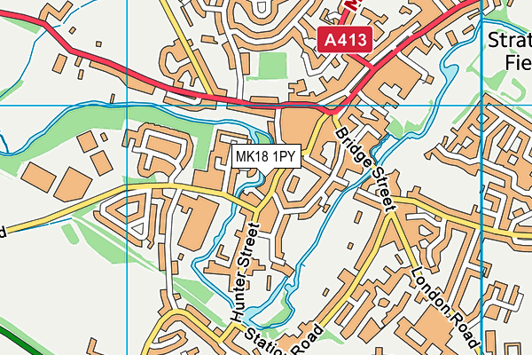 MK18 1PY map - OS VectorMap District (Ordnance Survey) MK18 1PY map - OS VectorMap District (Ordnance Survey)