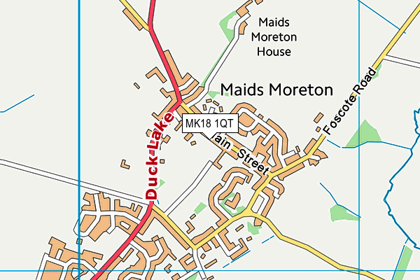 MK18 1QT map - OS VectorMap District (Ordnance Survey) MK18 1QT map - OS VectorMap District (Ordnance Survey)