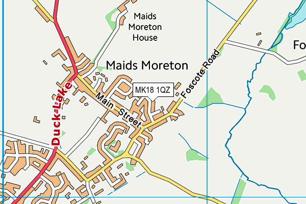 MK18 1QZ map - OS VectorMap District (Ordnance Survey) MK18 1QZ map - OS VectorMap District (Ordnance Survey)