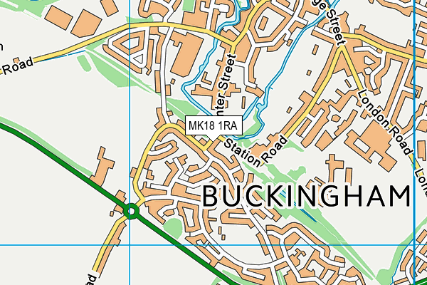 MK18 1RA map - OS VectorMap District (Ordnance Survey) MK18 1RA map - OS VectorMap District (Ordnance Survey)