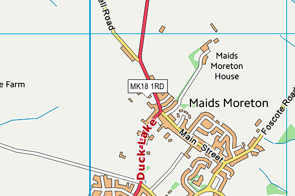 MK18 1RD map - OS VectorMap District (Ordnance Survey) MK18 1RD map - OS VectorMap District (Ordnance Survey)