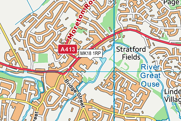 MK18 1RP map - OS VectorMap District (Ordnance Survey) MK18 1RP map - OS VectorMap District (Ordnance Survey)