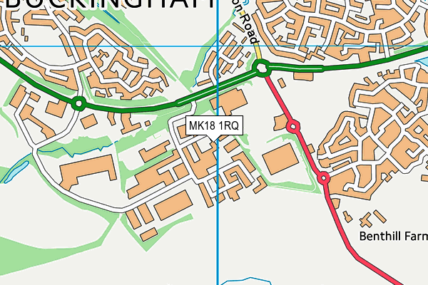 MK18 1RQ map - OS VectorMap District (Ordnance Survey) MK18 1RQ map - OS VectorMap District (Ordnance Survey)