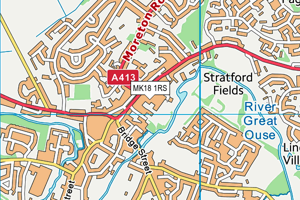 MK18 1RS map - OS VectorMap District (Ordnance Survey) MK18 1RS map - OS VectorMap District (Ordnance Survey)