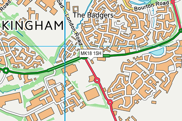 MK18 1SH map - OS VectorMap District (Ordnance Survey) MK18 1SH map - OS VectorMap District (Ordnance Survey)