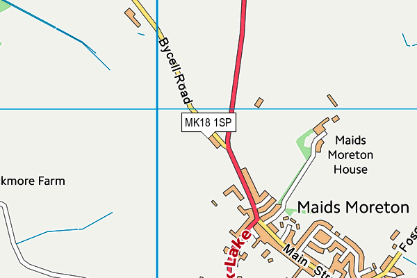 MK18 1SP map - OS VectorMap District (Ordnance Survey) MK18 1SP map - OS VectorMap District (Ordnance Survey)