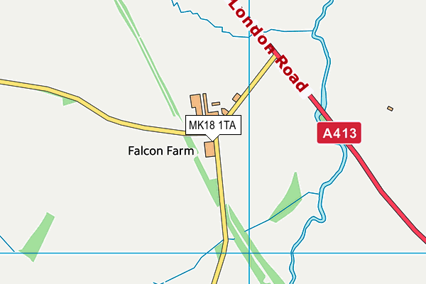 MK18 1TA map - OS VectorMap District (Ordnance Survey) MK18 1TA map - OS VectorMap District (Ordnance Survey)