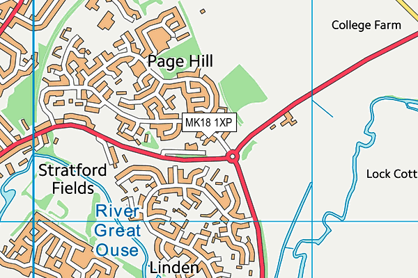 MK18 1XP map - OS VectorMap District (Ordnance Survey) MK18 1XP map - OS VectorMap District (Ordnance Survey)