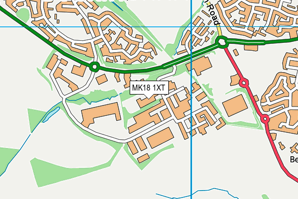 MK18 1XT map - OS VectorMap District (Ordnance Survey) MK18 1XT map - OS VectorMap District (Ordnance Survey)