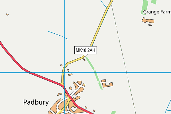 MK18 2AH map - OS VectorMap District (Ordnance Survey) MK18 2AH map - OS VectorMap District (Ordnance Survey)