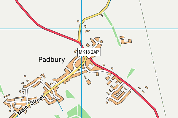 MK18 2AP map - OS VectorMap District (Ordnance Survey) MK18 2AP map - OS VectorMap District (Ordnance Survey)