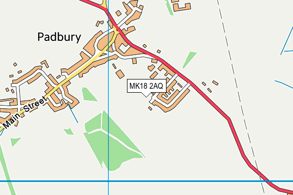 MK18 2AQ map - OS VectorMap District (Ordnance Survey) MK18 2AQ map - OS VectorMap District (Ordnance Survey)