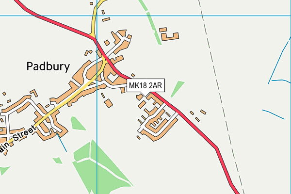 MK18 2AR map - OS VectorMap District (Ordnance Survey) MK18 2AR map - OS VectorMap District (Ordnance Survey)