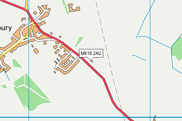 MK18 2AU map - OS VectorMap District (Ordnance Survey) MK18 2AU map - OS VectorMap District (Ordnance Survey)