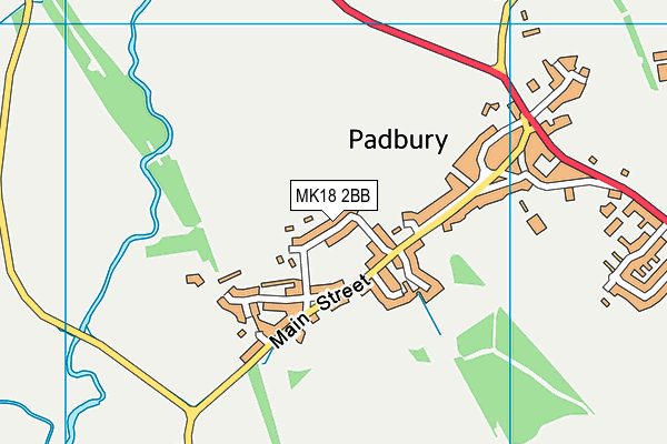 MK18 2BB map - OS VectorMap District (Ordnance Survey) MK18 2BB map - OS VectorMap District (Ordnance Survey)