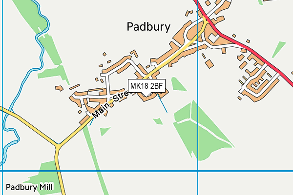 MK18 2BF map - OS VectorMap District (Ordnance Survey) MK18 2BF map - OS VectorMap District (Ordnance Survey)