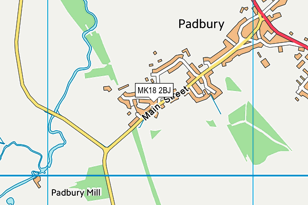 MK18 2BJ map - OS VectorMap District (Ordnance Survey) MK18 2BJ map - OS VectorMap District (Ordnance Survey)