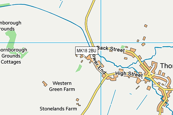 MK18 2BU map - OS VectorMap District (Ordnance Survey) MK18 2BU map - OS VectorMap District (Ordnance Survey)