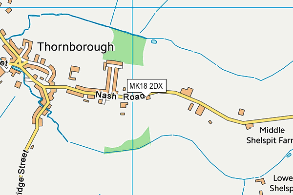 MK18 2DX map - OS VectorMap District (Ordnance Survey) MK18 2DX map - OS VectorMap District (Ordnance Survey)