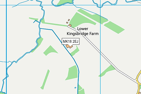 MK18 2EJ map - OS VectorMap District (Ordnance Survey)