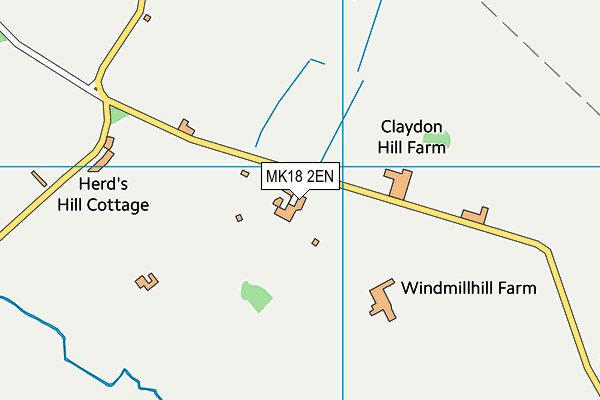 MK18 2EN map - OS VectorMap District (Ordnance Survey) MK18 2EN map - OS VectorMap District (Ordnance Survey)