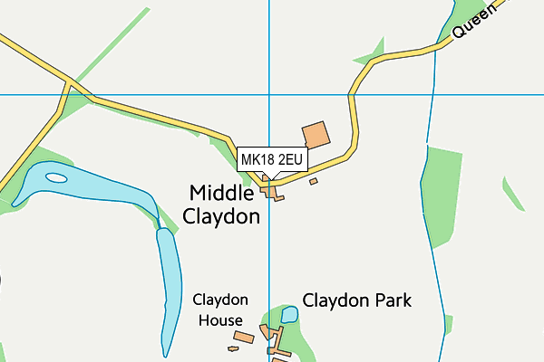 MK18 2EU map - OS VectorMap District (Ordnance Survey) MK18 2EU map - OS VectorMap District (Ordnance Survey)